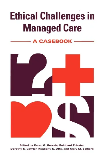 Cover of Ethical Challenges in Managed Care
