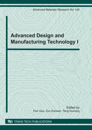 Cover of Advanced Design and Manufacturing Technology I