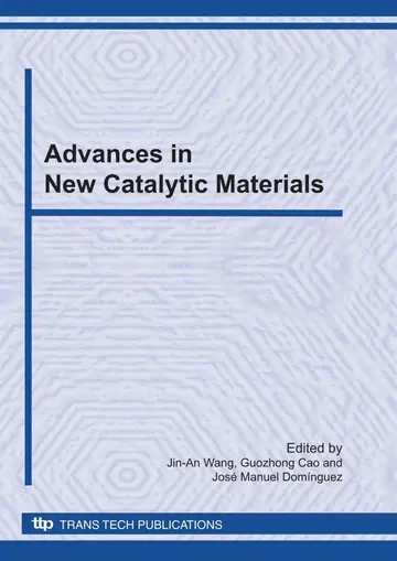 Cover of Advances in New Catalytic Materials