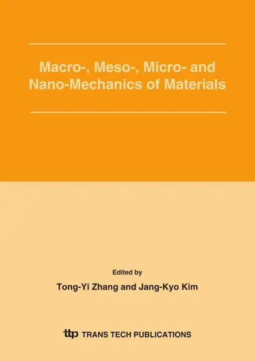 Cover of Macro-, Meso-, Micro- and Nano-Mechanics of Materials