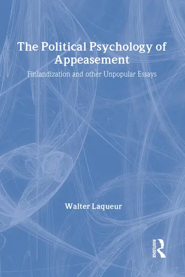 Cover of Political Psychology of Appeasement