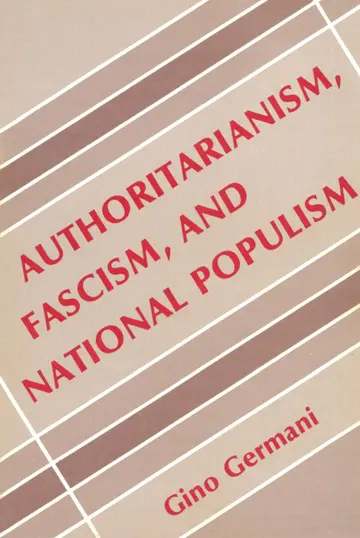 Cover of Authoritarianism, Fascism, and National Populism