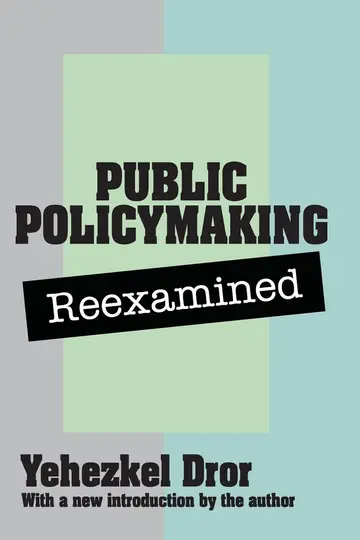 Cover of Public Policymaking Reexamined