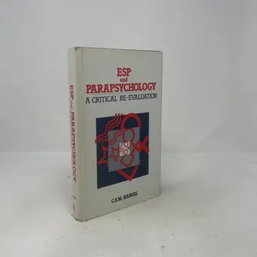 Cover of ESP and parapsychology
