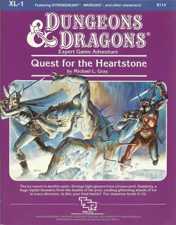 Cover of Quest for the Heartstone XL-1 Expert Level Game