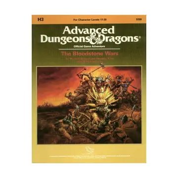 Cover of The Bloodstone Wars [Advanced Dungeons & Dragons Official Adventure Game] [For Character Levels 17-20]