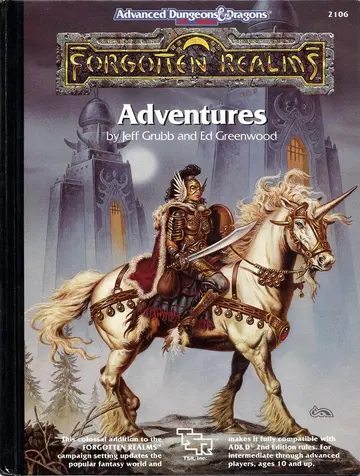 Cover of Forgotten Realms Adventure Book
