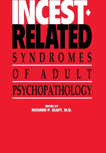 Cover of Incest-Related Syndromes of Adult Psychopathology