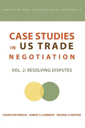 Cover of Case Studies in U S Trade Negotians