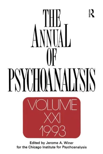 Cover of The Annual of Psychoanalysis/1993
