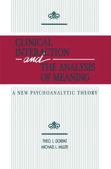 Cover of Clinical Interaction and the Analysis of Meaning