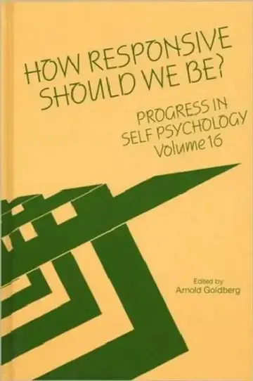 Cover of Progress in Self Psychology, V. 16