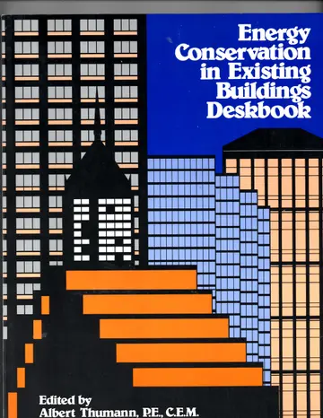 Cover of Energy conservation in existing buildings deskbook
