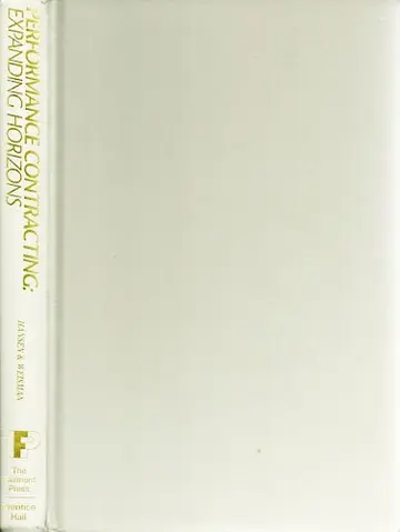 Cover of Performance Contracting