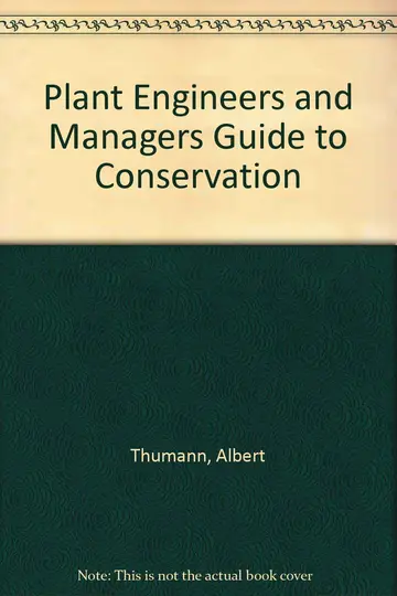 Cover of Plant Engineers and Managers Guide to Conservation