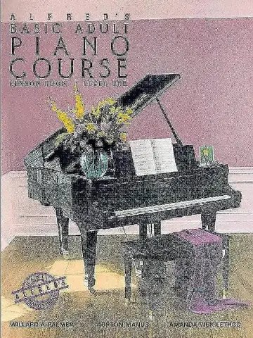 Cover of Alfred's Basic Adult Piano Course Lesson Book, Bk 1