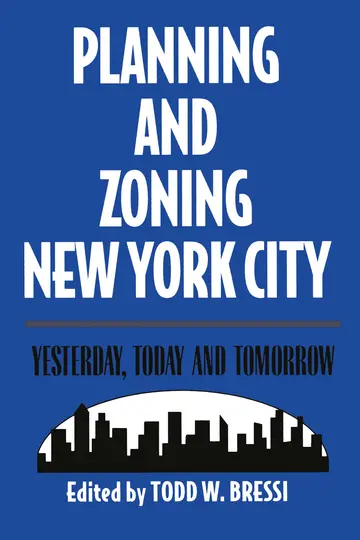 Cover of Planning and Zoning New York City