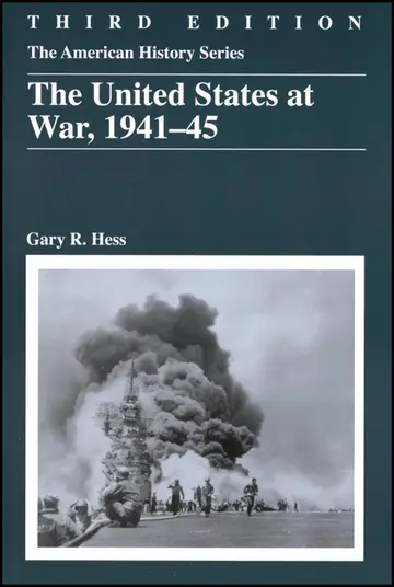 Cover of The United States at War, 1941 - 1945