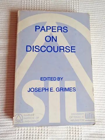 Cover of Papers on Discourse
