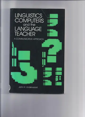 Cover of Linguistics, Computers, and the Language Teacher