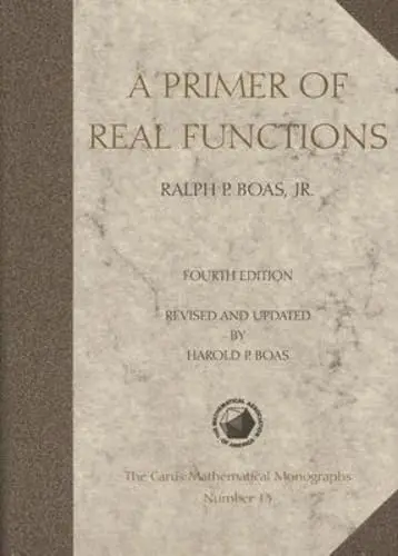 Cover of A Primer of Real Functions