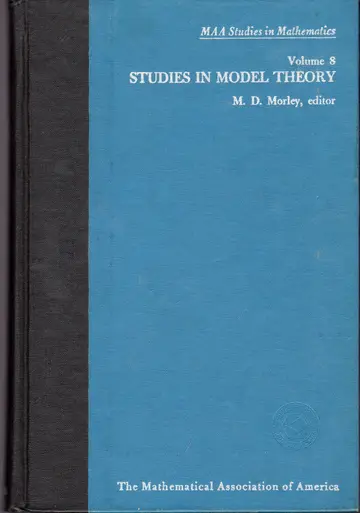 Cover of Morley Studies in ∗model Theory∗