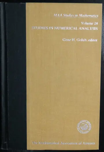 Cover of Golub Studies in ∗numerical∗ Analysis