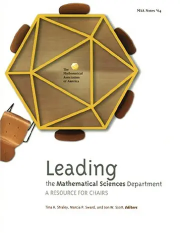 Cover of Leading the Mathematical Sciences of Department
