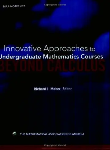Cover of Innovative Approaches to Undergraduate Mathematics Courses Beyond Calculus