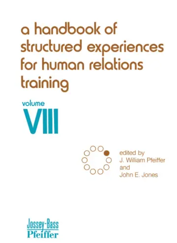 Cover of A Handbook of Structured Experiences for Human Relations Training (8)