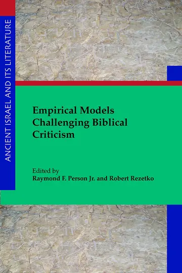 Cover of Empirical Models Challenging Biblical Criticism