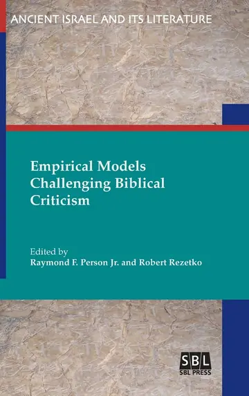 Cover of Empirical Models Challenging Biblical Criticism