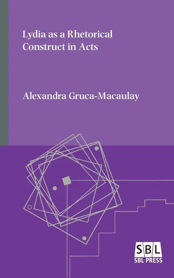 Cover of Lydia as a Rhetorical Construct in Acts