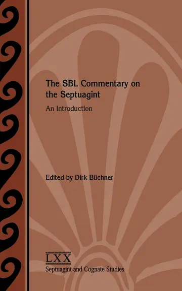 Cover of The SBL Commentary on the Septuagint