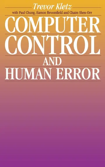 Cover of Computer Control and Human Error