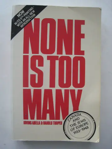 Cover of None is too many