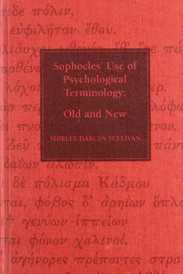 Cover of Sophocles, Use of Psychological Terminology