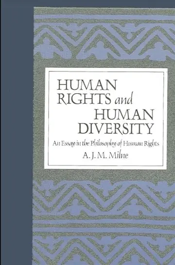 Cover of Human Rights and Human Diversity