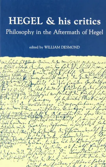Cover of Hegel and His Critics