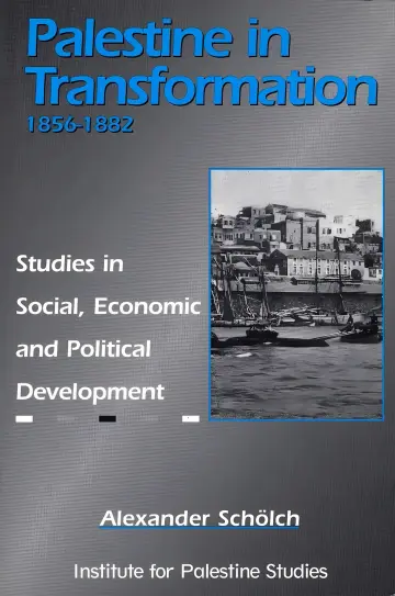 Cover of Palestine in Transformation, 1856-1882