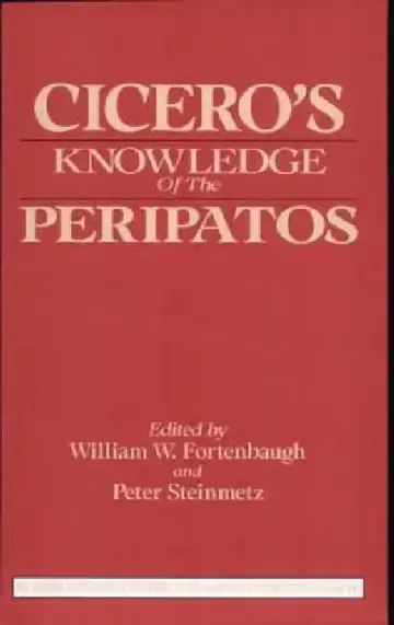 Cover of Cicero's Knowledge of the Peripatos