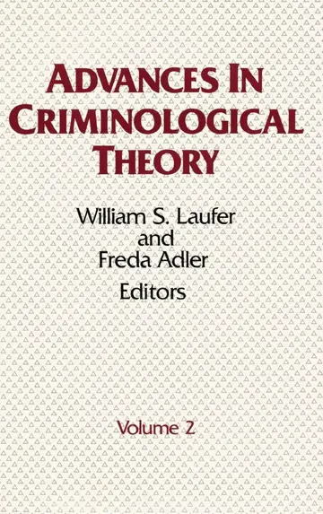 Cover of Advances in Criminological Theory (2)