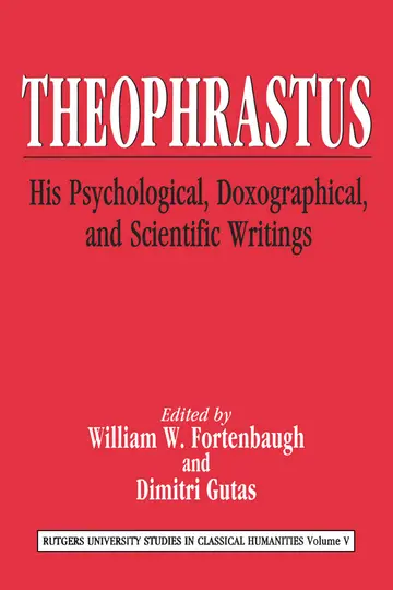 Cover of Theophrastus