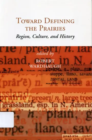 Cover of Toward Defining the Prairies