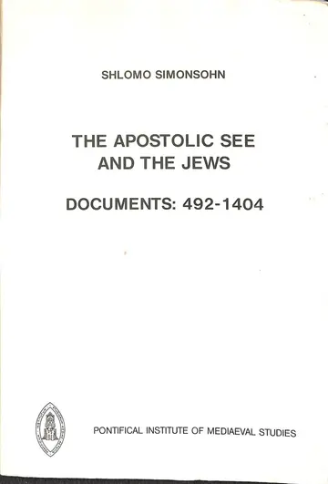 Cover of Apostolic See and the Jews