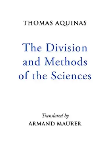 Cover of The Division and Methods of the Sciences