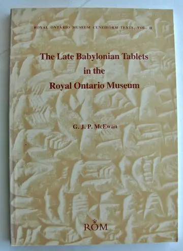 Cover of The late Babylonian tablets in the Royal Ontario Museum