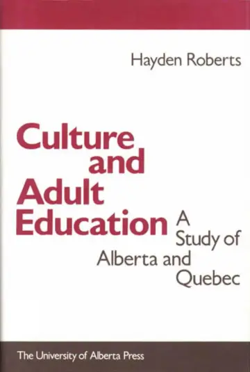 Cover of Culture and Adult Education