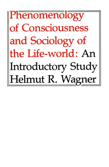 Cover of Phenomenology of Consciousness and Sociology of the Life-World