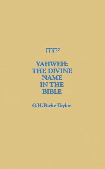 Cover of Yahweh